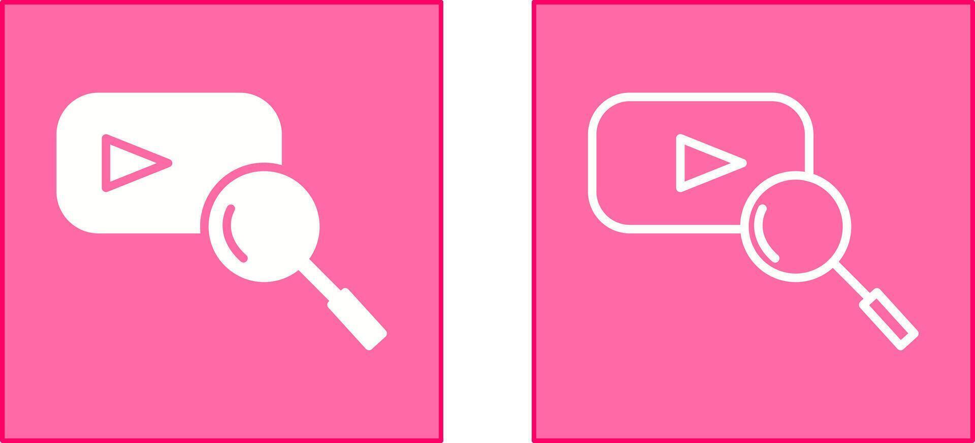 YouTube Search Icon vector