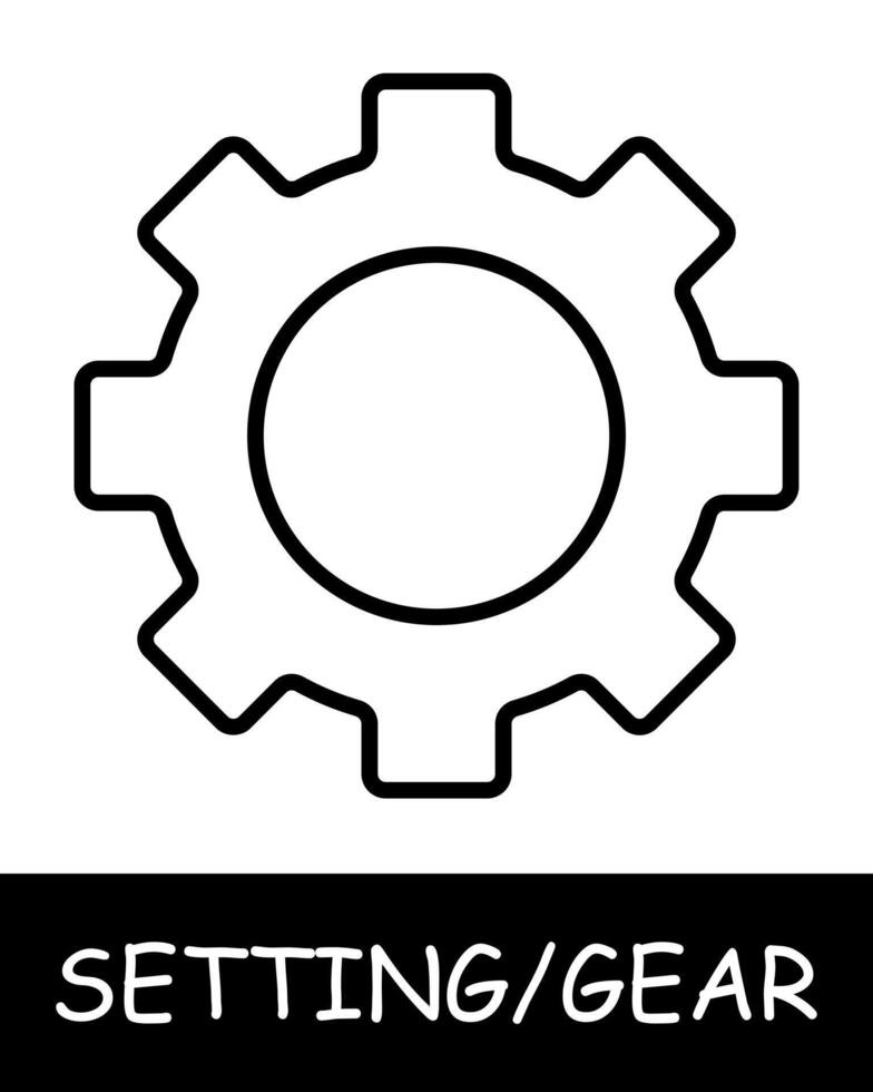 Gear, mechanism icon. Cogwheel, equipment, services, tuning, offer users the ability to customize their experience on the platform. Assistance in adjustments and optimization. vector