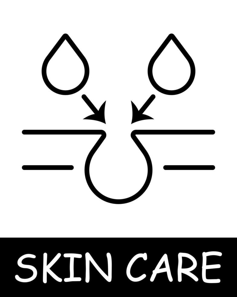 Cream icon. Essence of body care, health, and beauty, girl, woman, skin care, maquillage, simplicity, physical health, self confidence. Korean cosmetics, personal care concept. vector