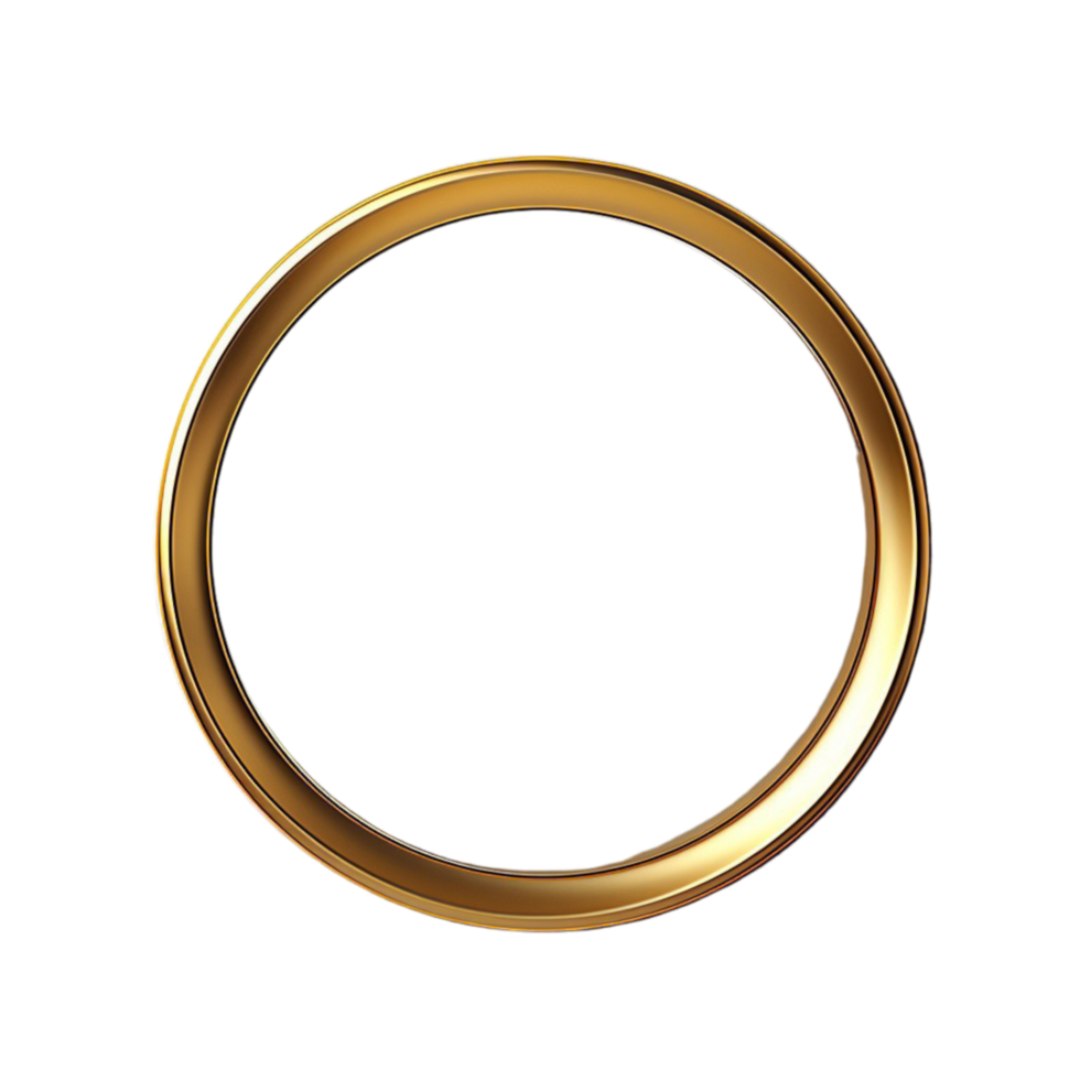 round frame isolated on transparent background, png