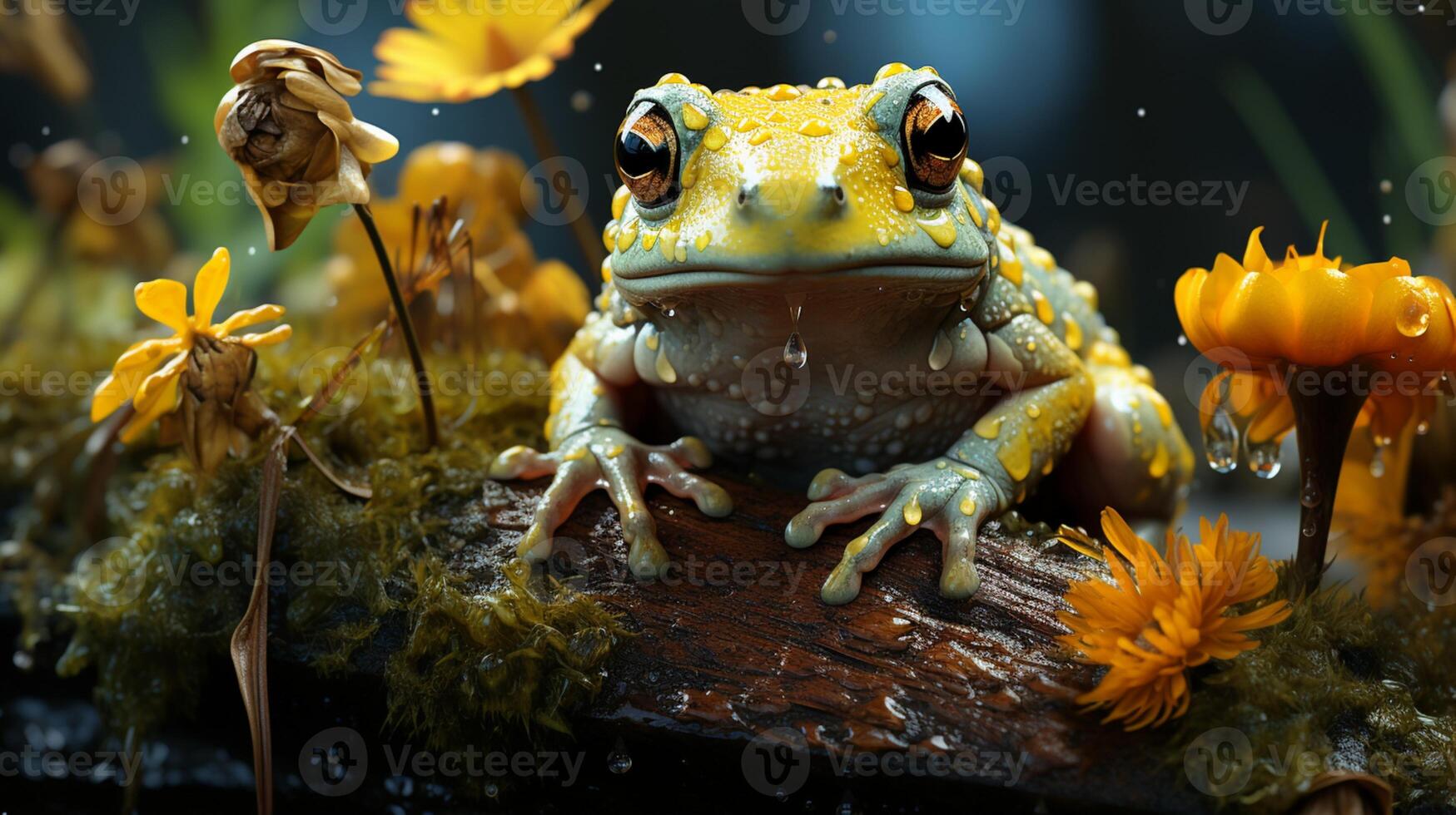 rana animal anfibio agua selva selva foto