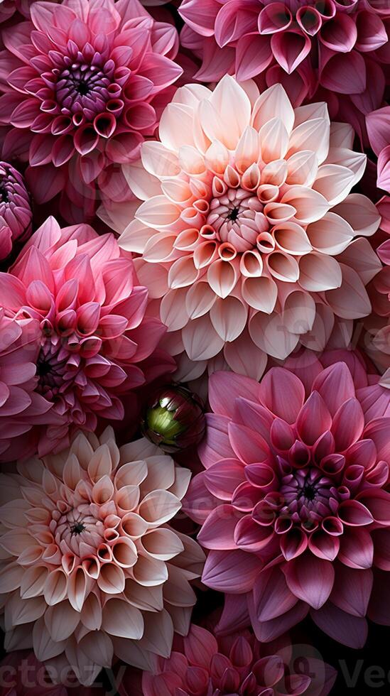 Dahlia flower nature blossom bouquet photo