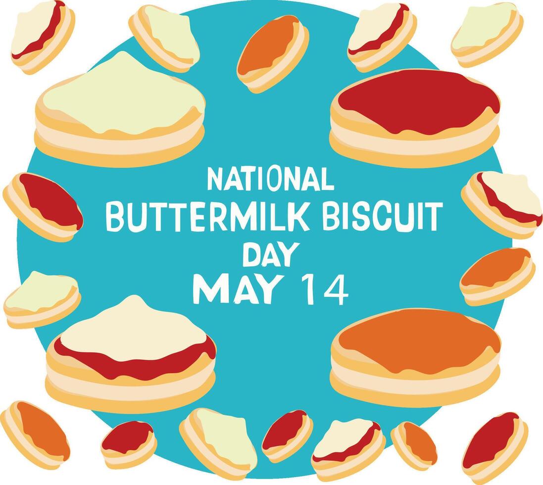 national buttermilk biscuit day vector