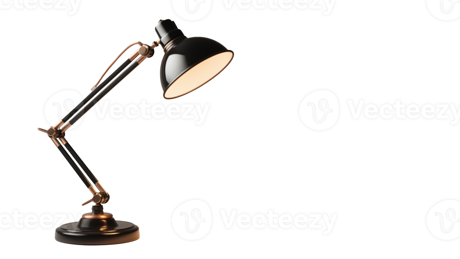 Desk lamp cut out. Table lamp on transparent background png