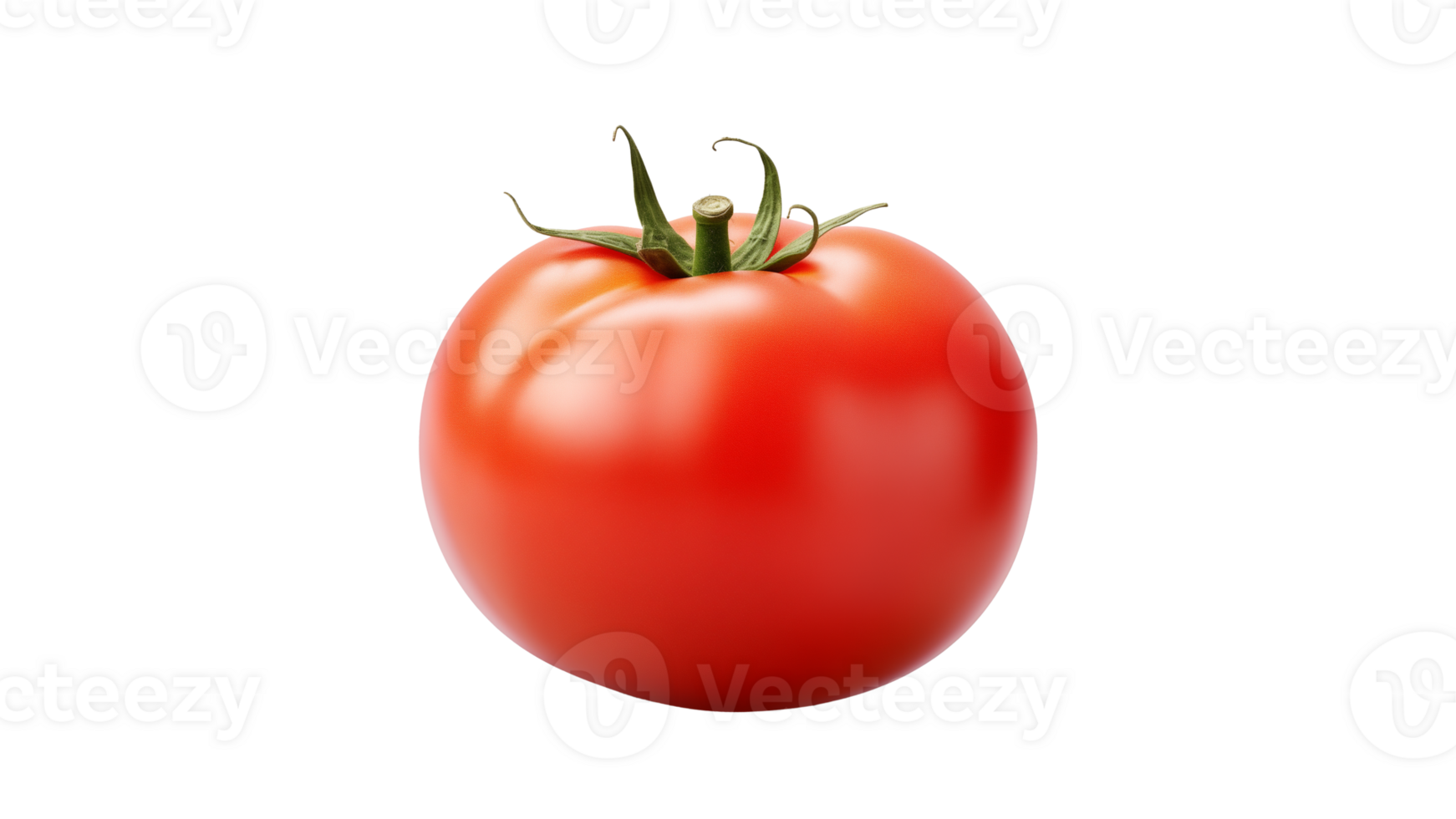 Isolated tomato cut out. Red tomato vegetable on transparent background png