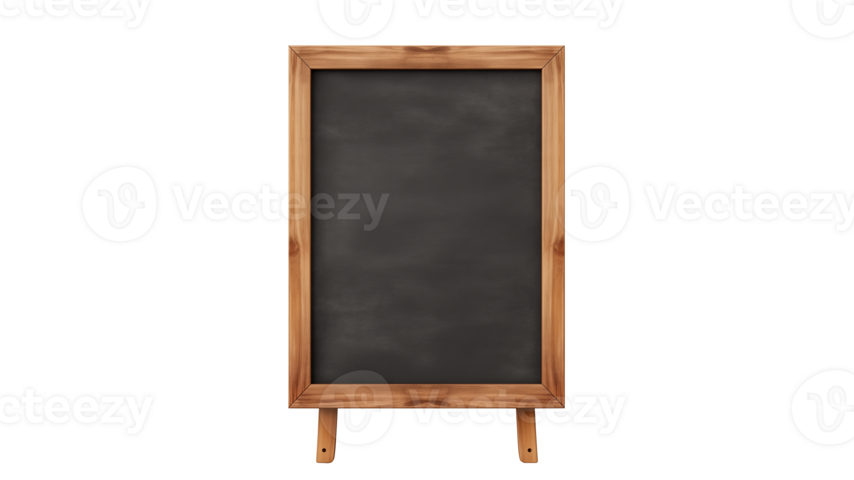 Blank wooden board cut out. Isolated school board for chalk png