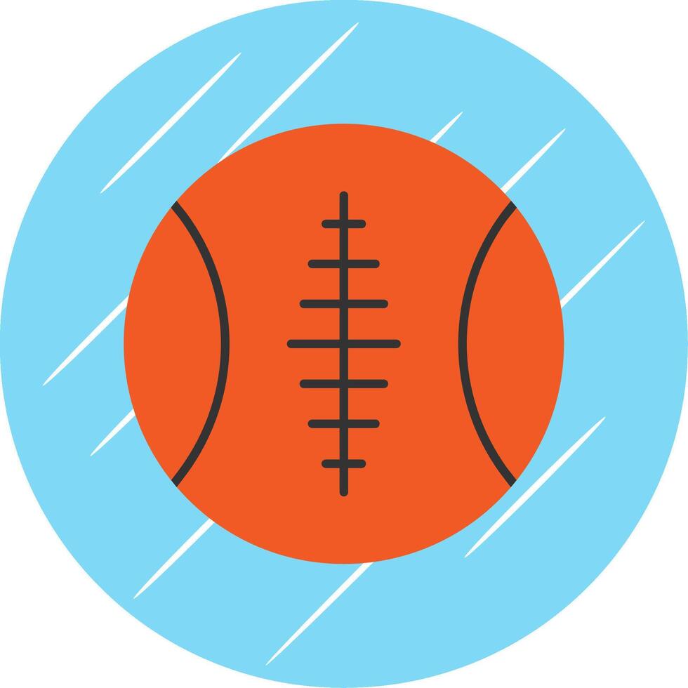 Sports Ball Flat Blue Circle Icon vector