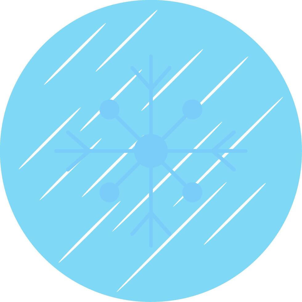 Snow Flat Blue Circle Icon vector