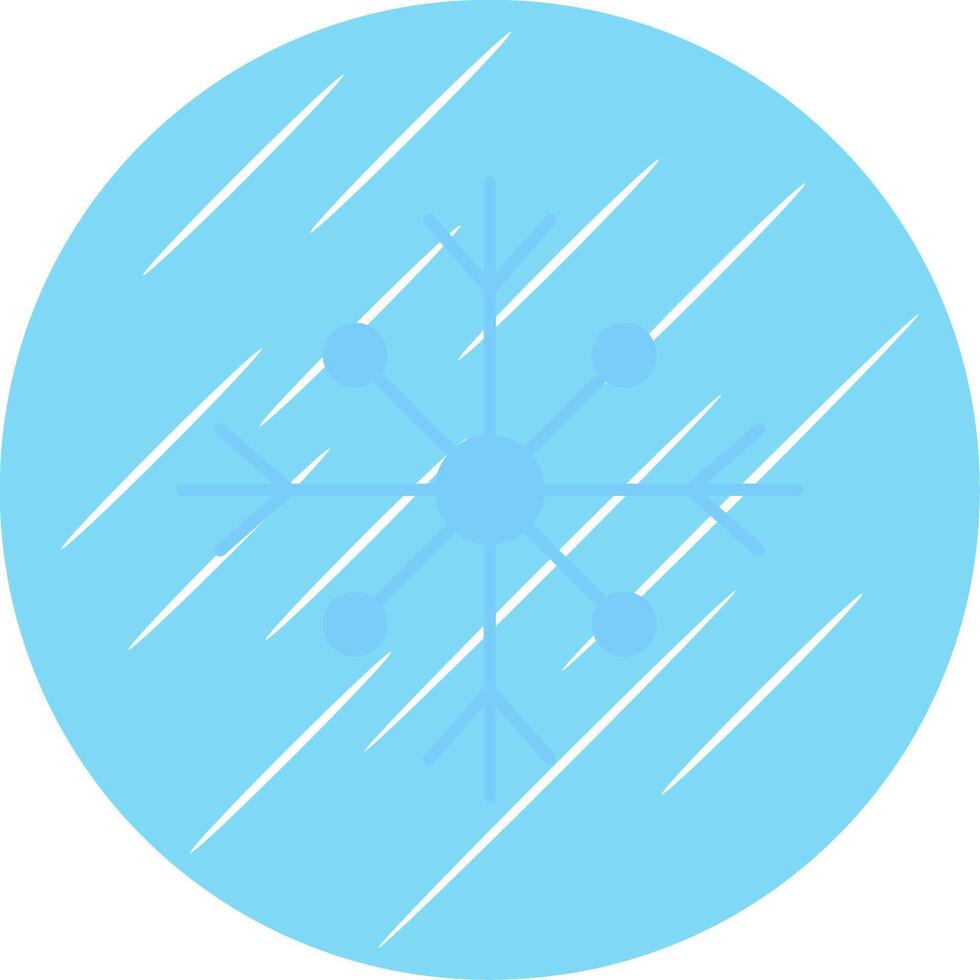 nieve plano azul circulo icono vector