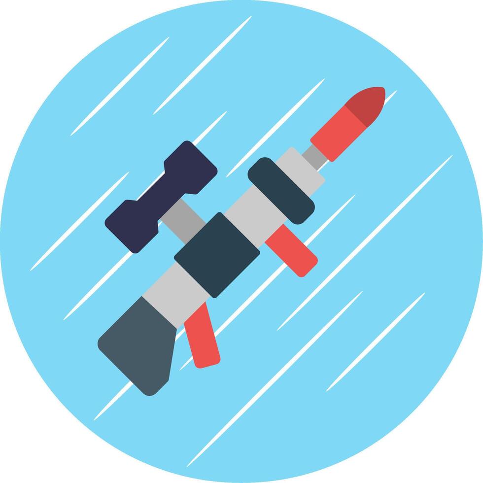 Launcher Flat Blue Circle Icon vector