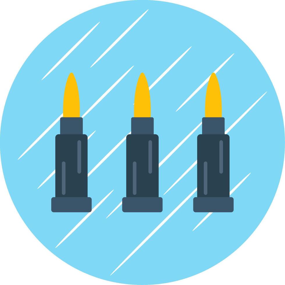 Bullets Flat Blue Circle Icon vector