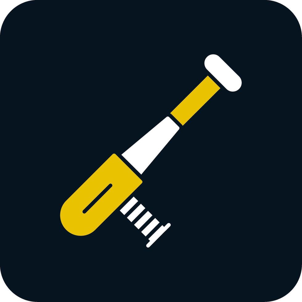 Baton Glyph Two Color Icon vector