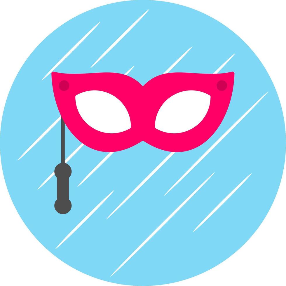 Eye Mask Flat Blue Circle Icon vector