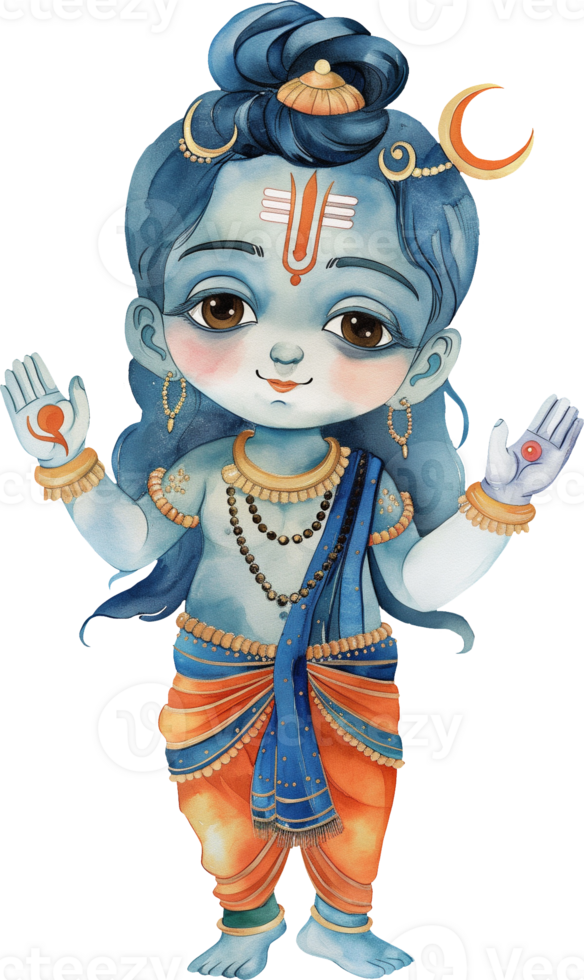 Shiva god Indian cartoon png