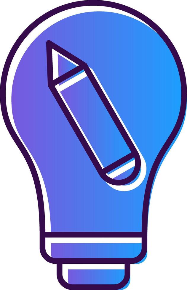 Creative Gradient Filled Icon vector