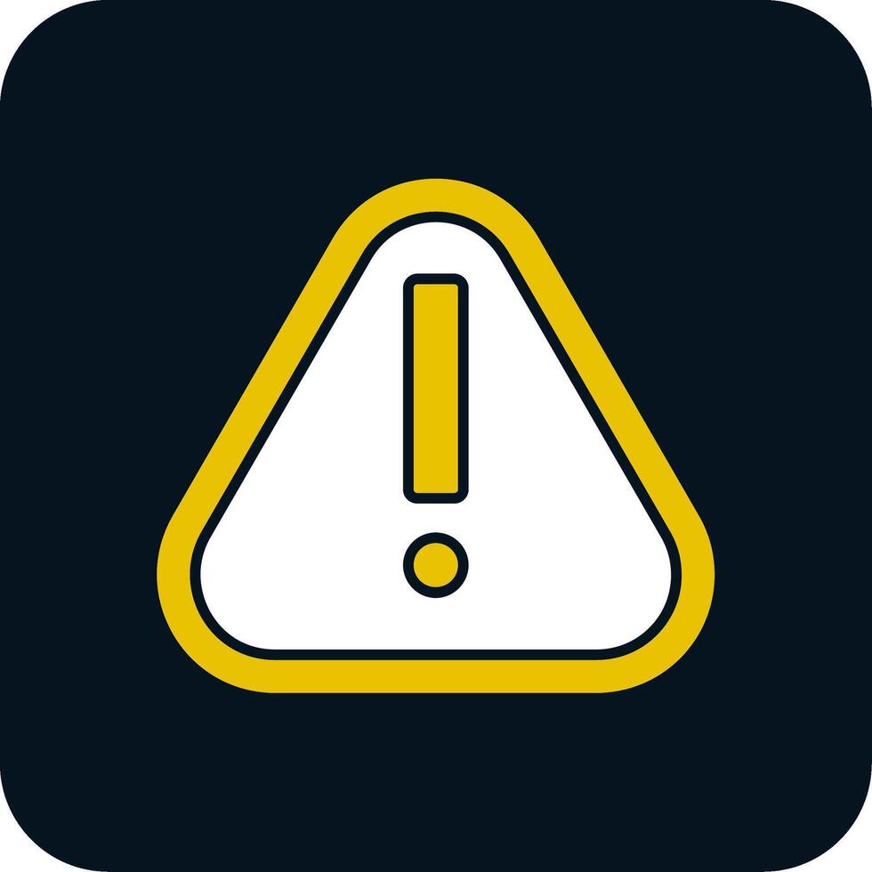 Alert Glyph Two Color Icon vector