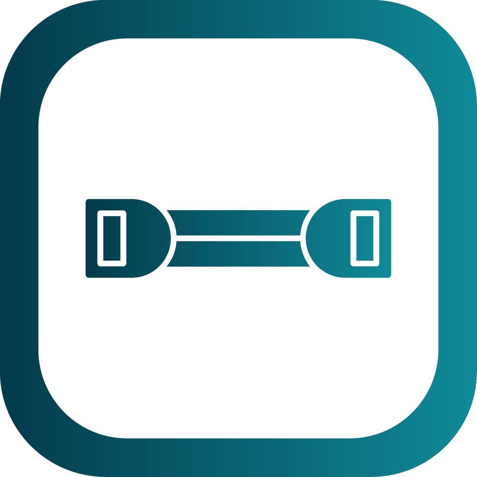 Chest Expander Glyph Gradient Round Corner Icon vector