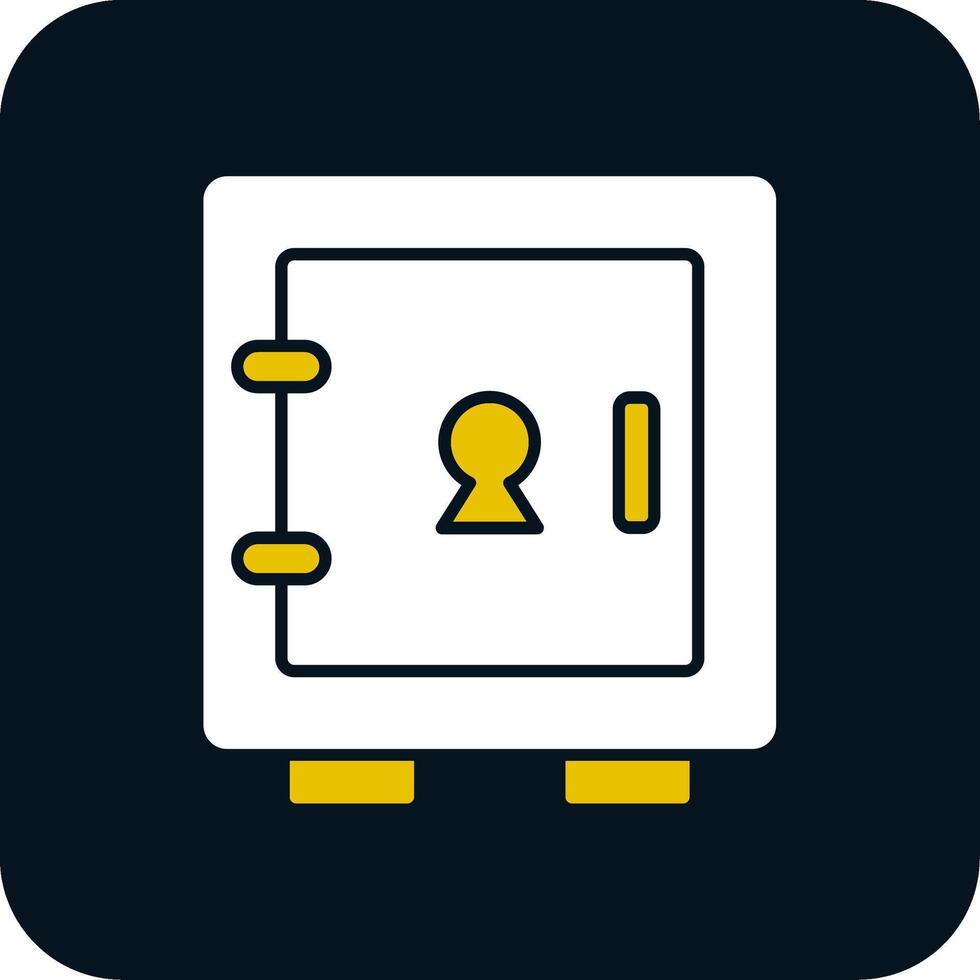 Locker Glyph Two Color Icon vector