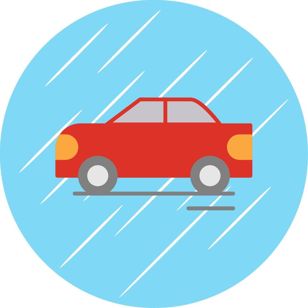 Race Car Flat Blue Circle Icon vector