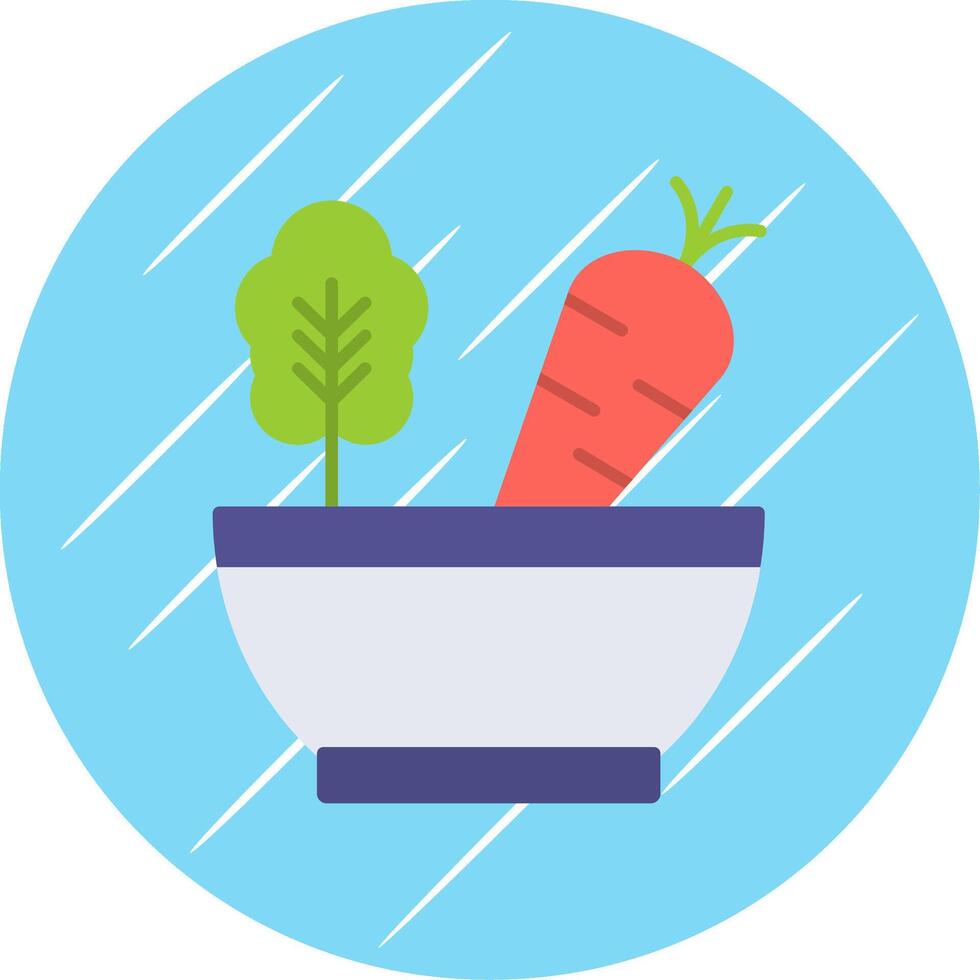 Salad Flat Blue Circle Icon vector