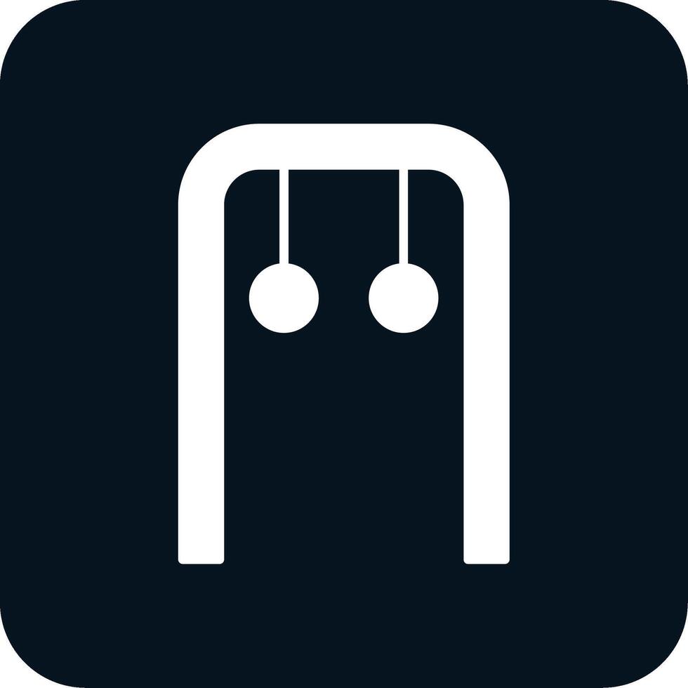 Gymnastic Rings Glyph Two Color Icon vector