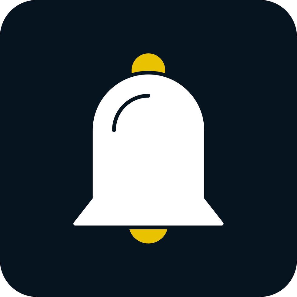 Bell Glyph Two Color Icon vector