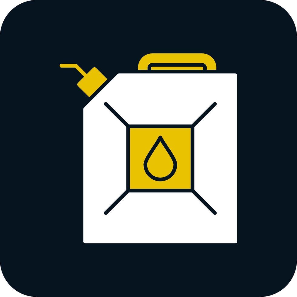 Gas Can Glyph Two Color Icon vector