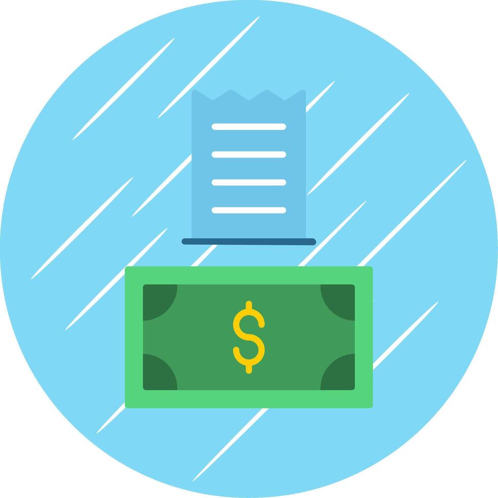 Payment Flat Blue Circle Icon vector
