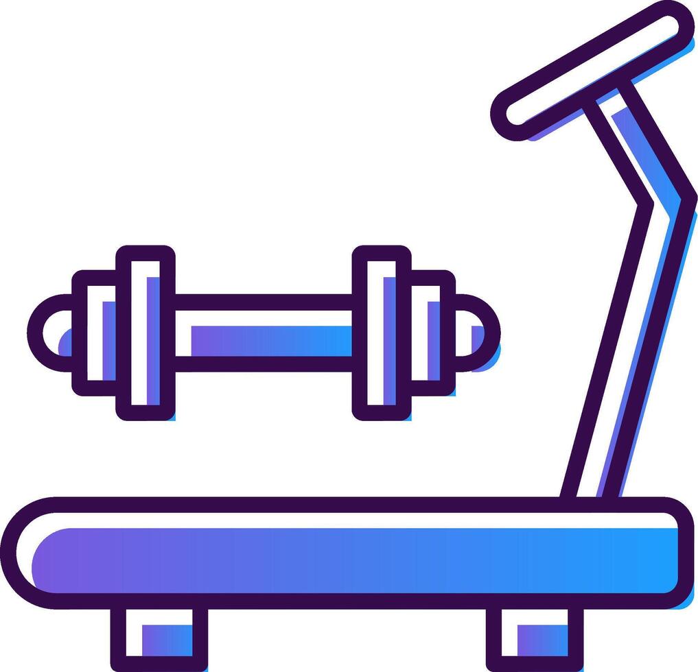 Gym Gradient Filled Icon vector