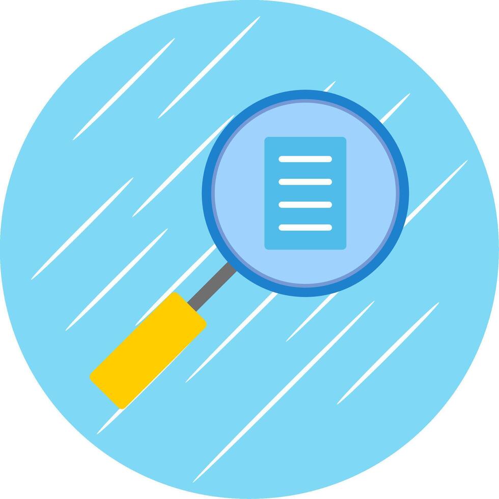 Audit Flat Blue Circle Icon vector