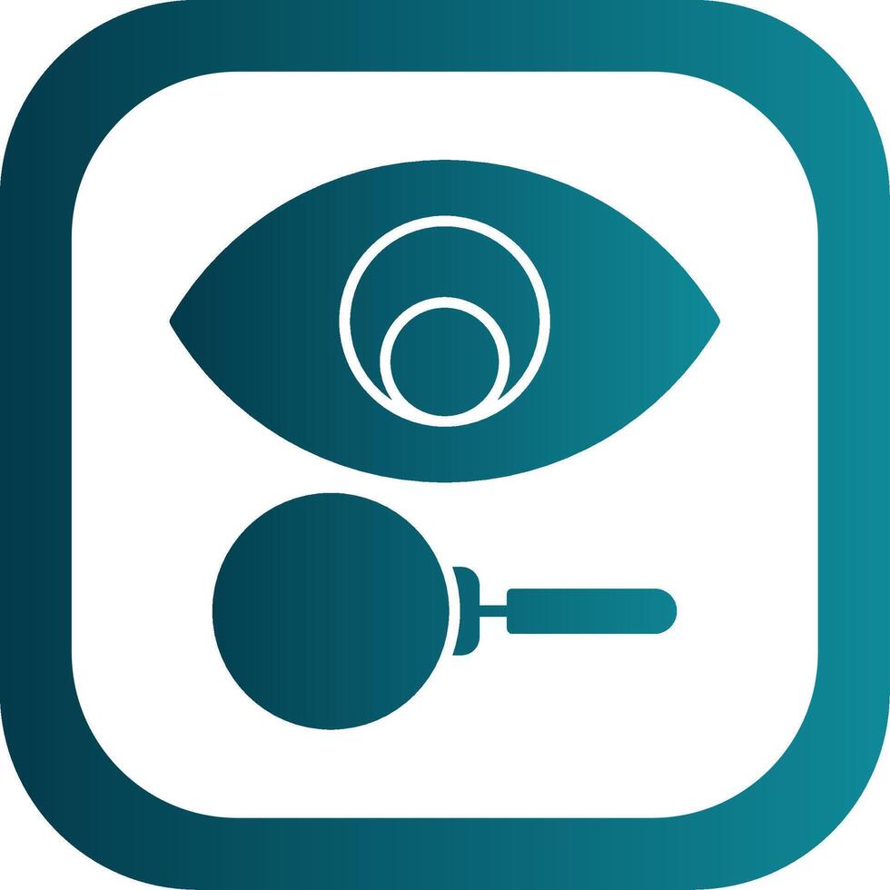 Vision Glyph Gradient Round Corner Icon vector