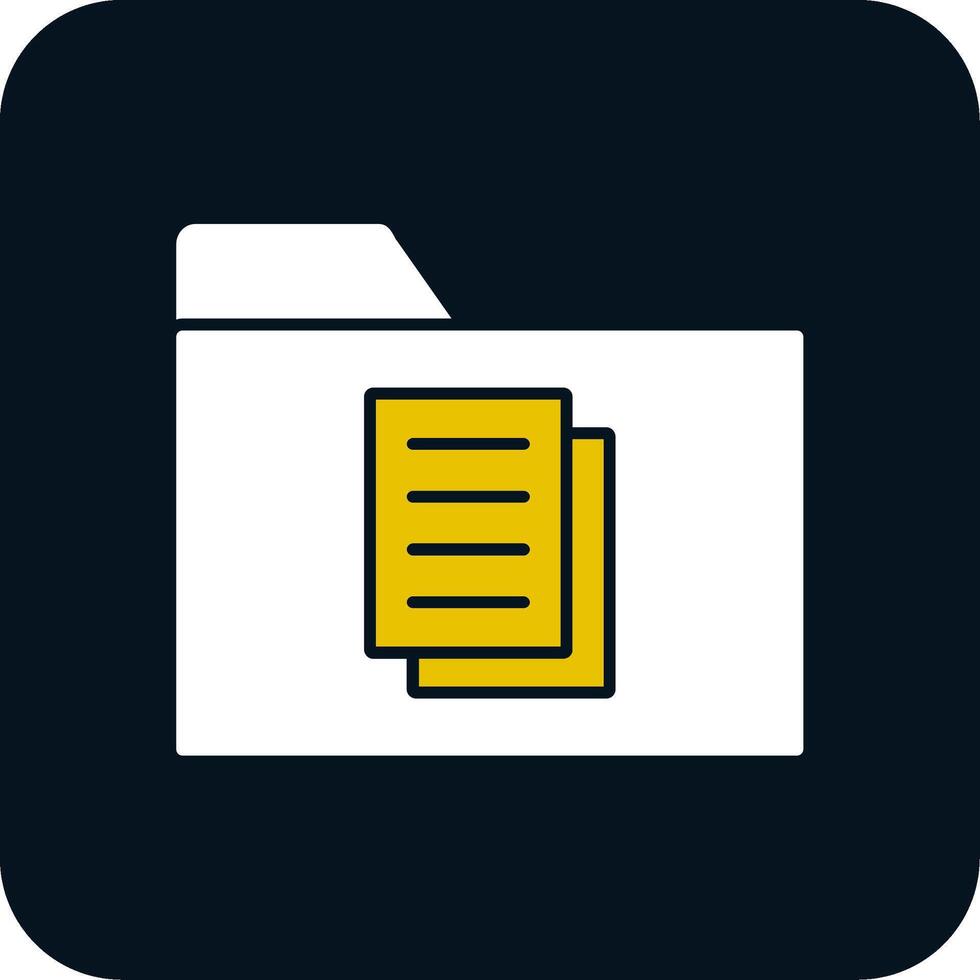 Documents Glyph Two Color Icon vector