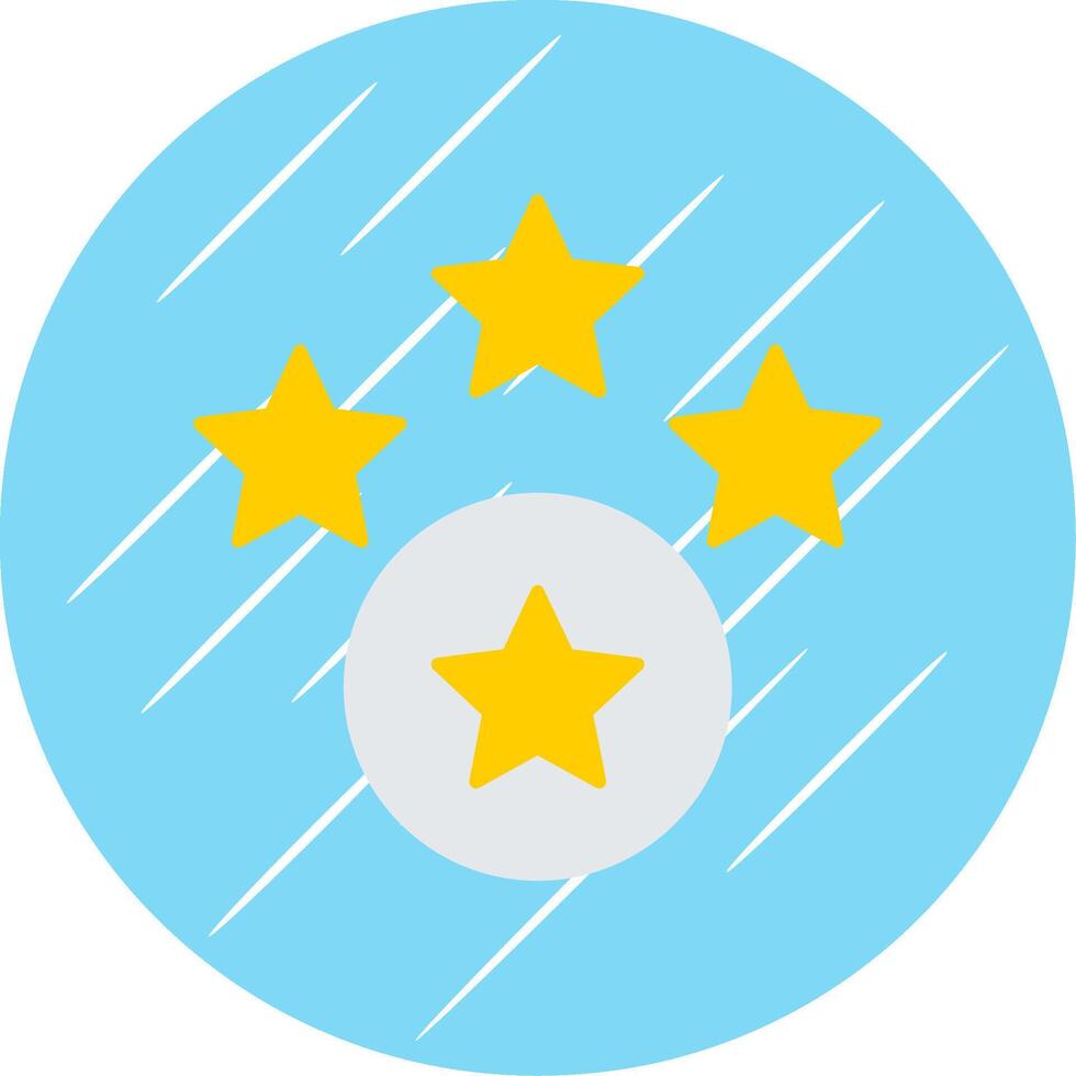 Rating Flat Blue Circle Icon vector