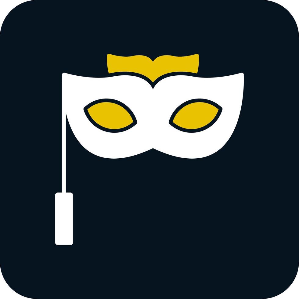 Eye mask Glyph Two Color Icon vector