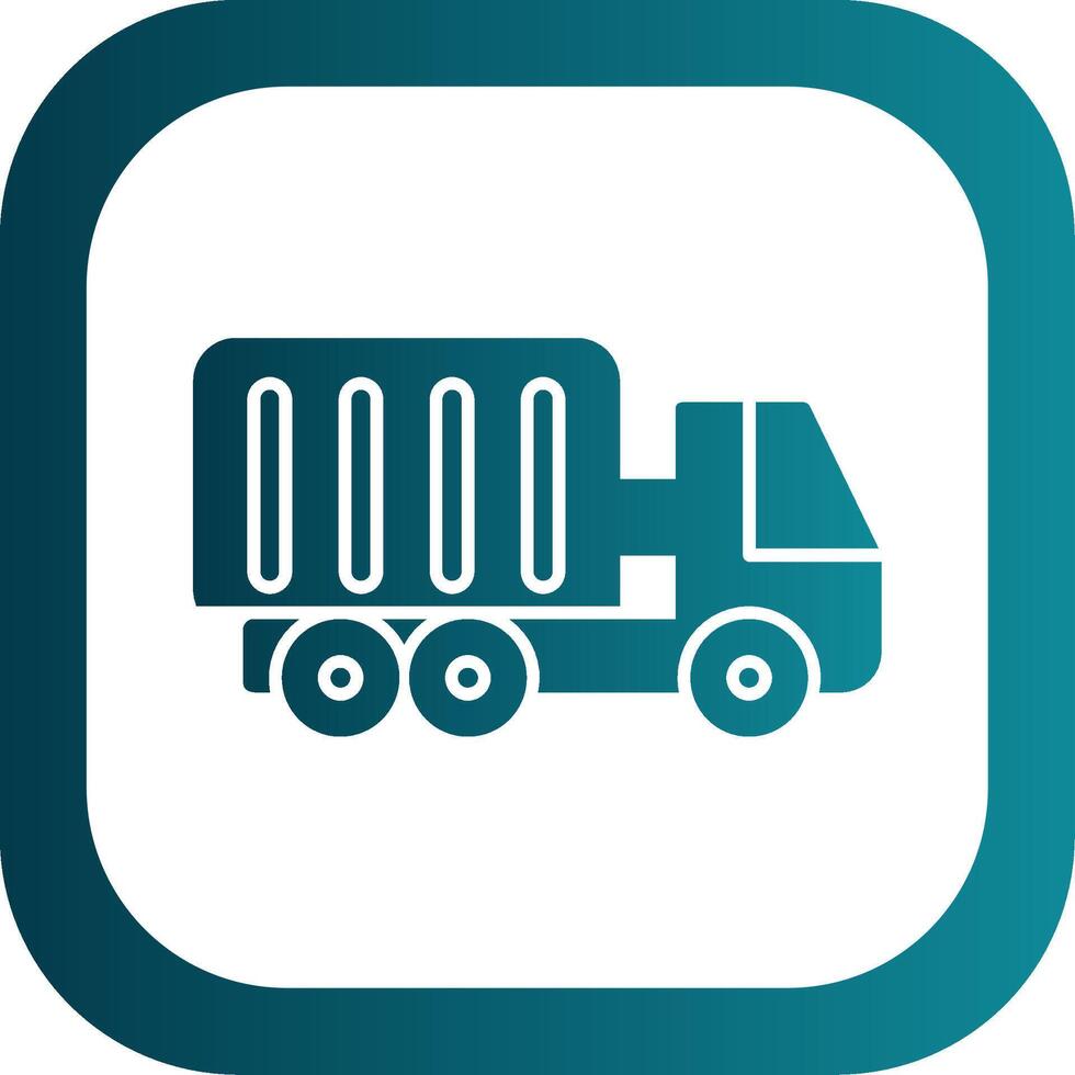 Container Glyph Gradient Round Corner Icon vector