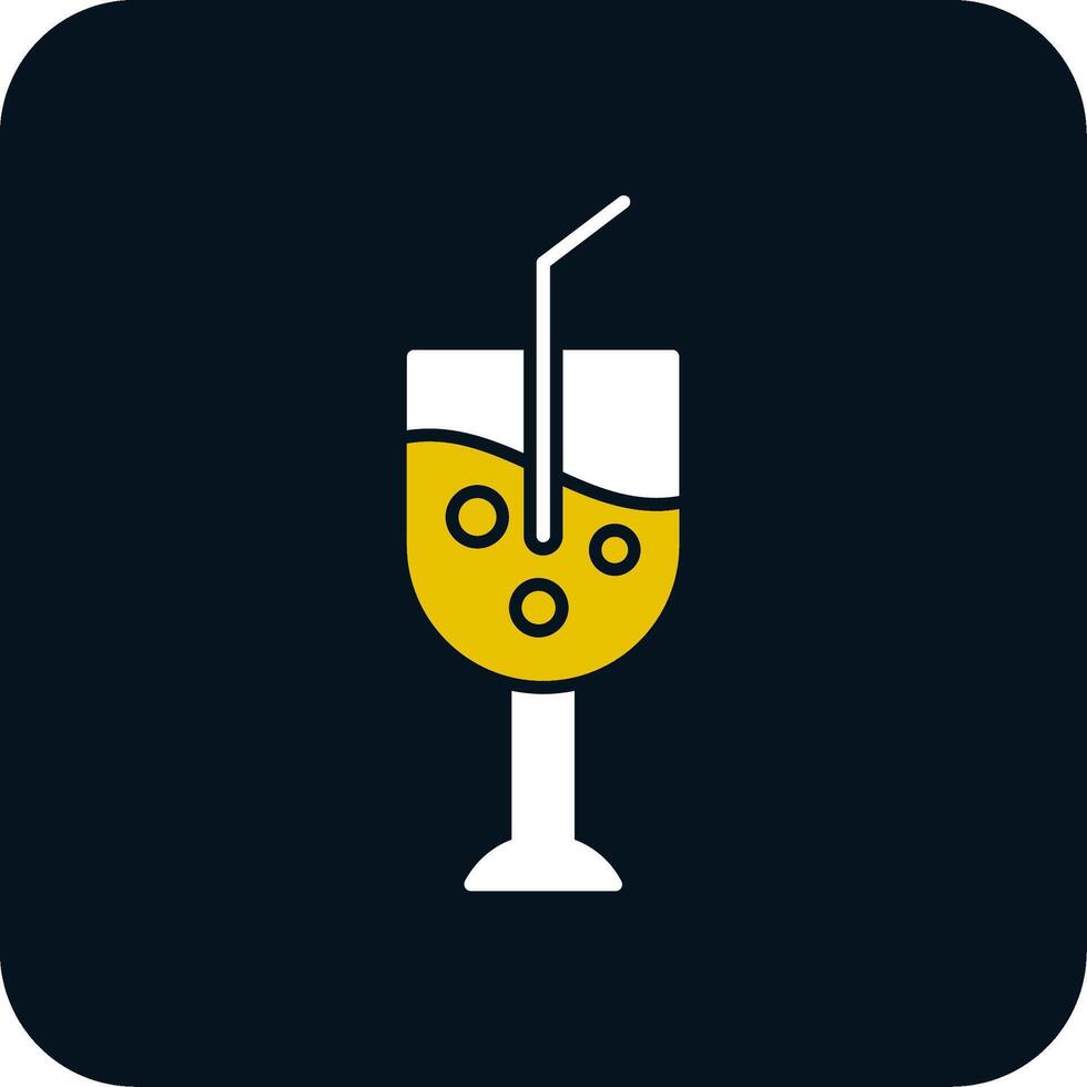 Goblet Glyph Two Color Icon vector