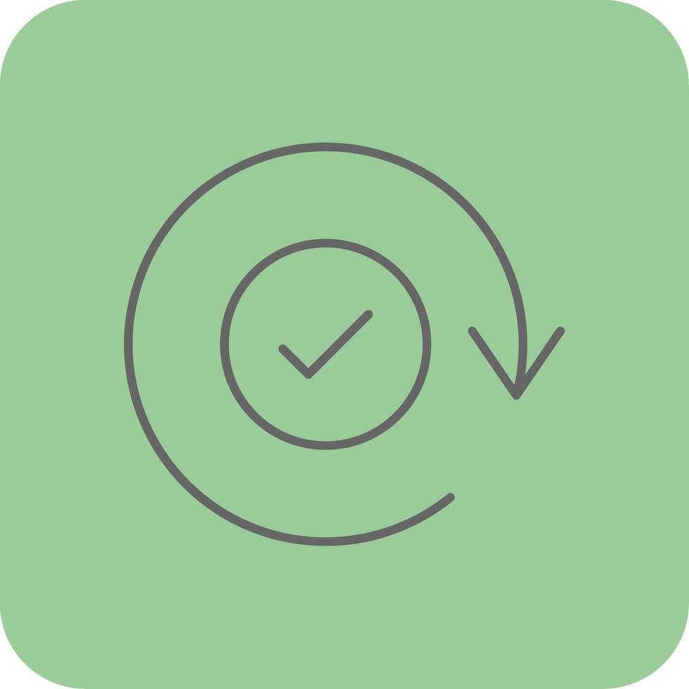 Update Filled Yellow Icon vector