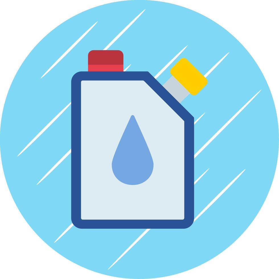 Canister Flat Blue Circle Icon vector