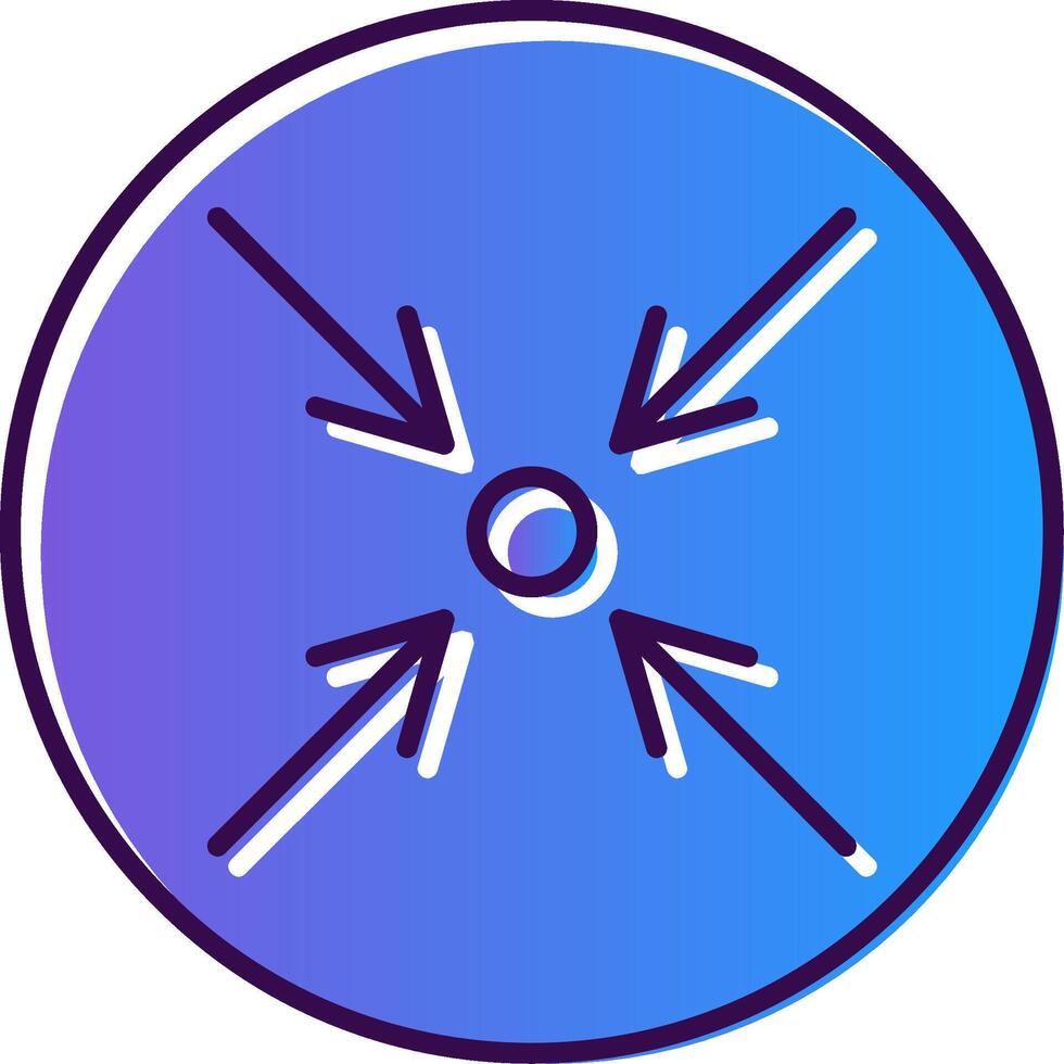 Minimize Gradient Filled Icon vector