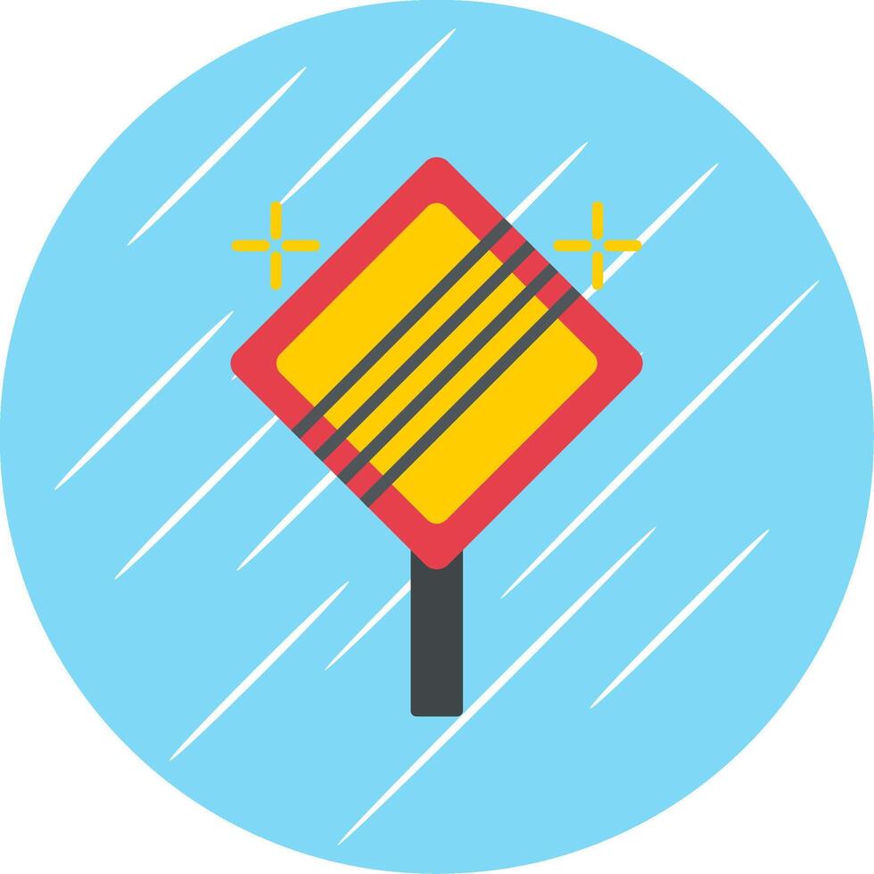 End Of Priority Flat Blue Circle Icon vector
