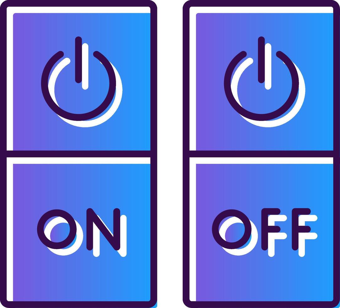 Switch Gradient Filled Icon vector