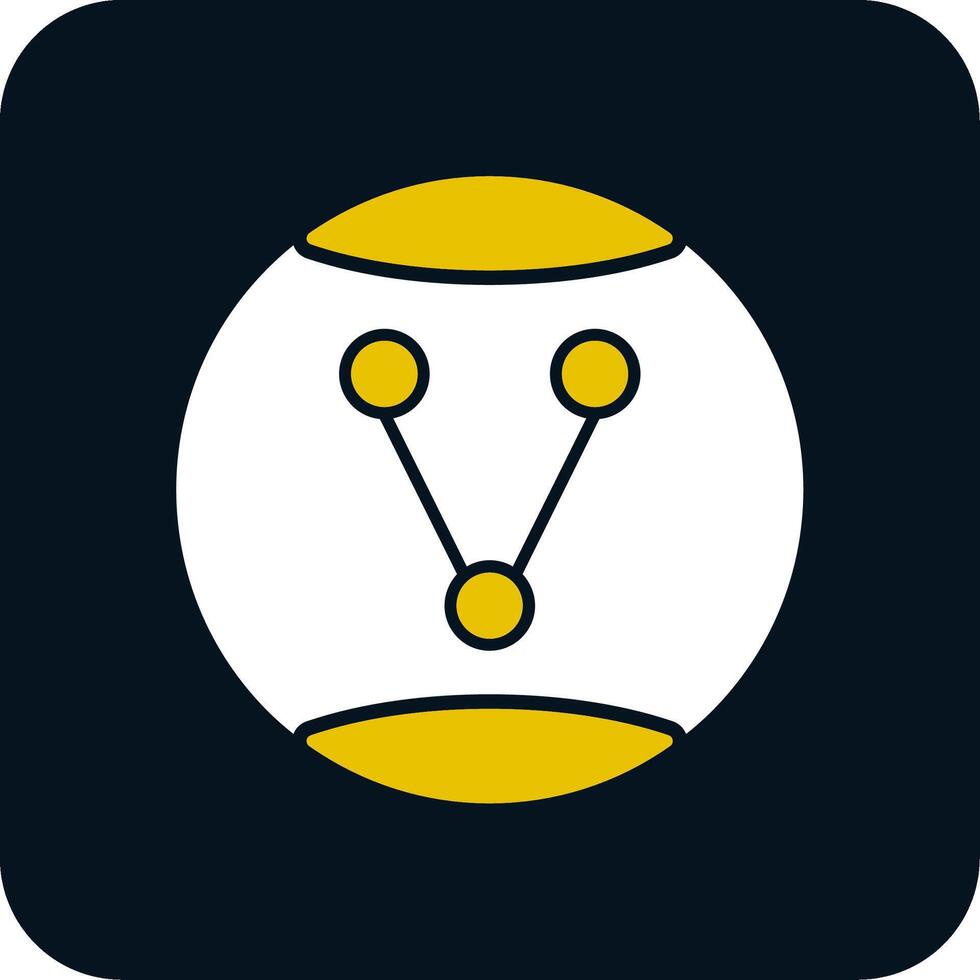 Share Option Glyph Two Color Icon vector