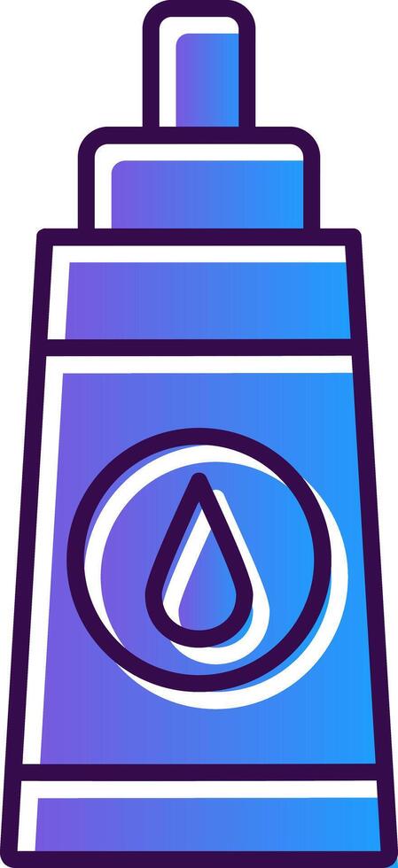 Lubricant Gradient Filled Icon vector