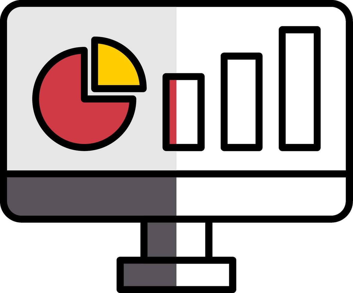Dashboard Filled Half Cut Icon vector