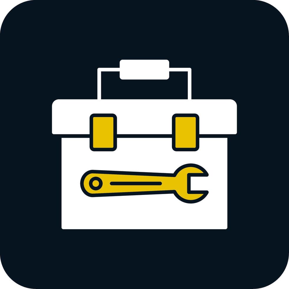 Toolbox Glyph Two Color Icon vector