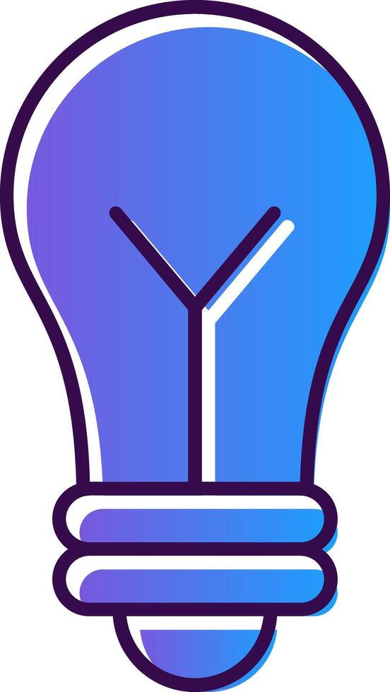 Idea Gradient Filled Icon vector