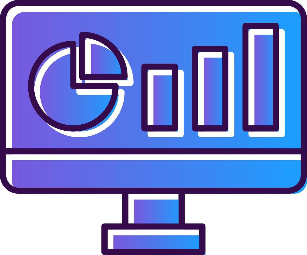 Dashboard Gradient Filled Icon vector