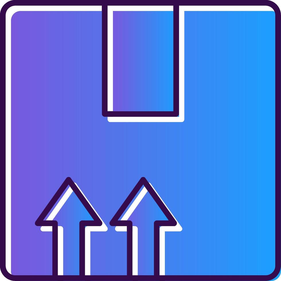 Merchandise Gradient Filled Icon vector