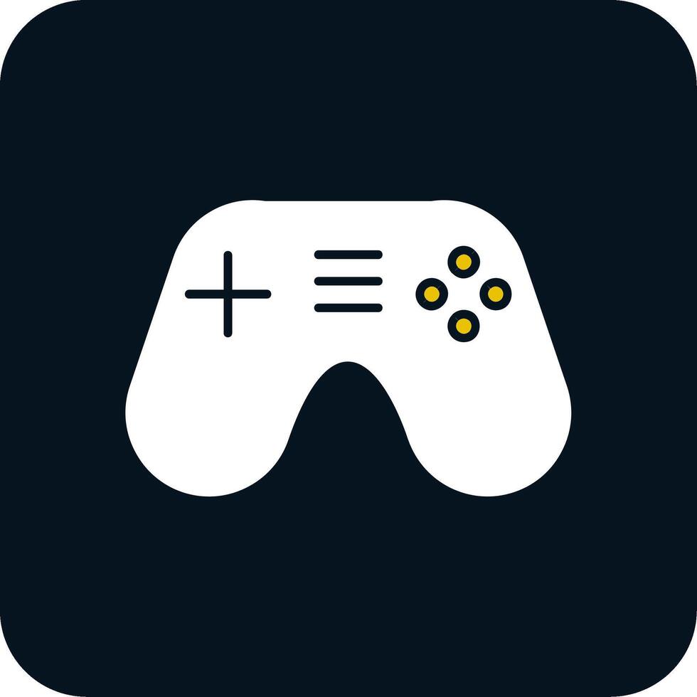 Console Glyph Two Color Icon vector