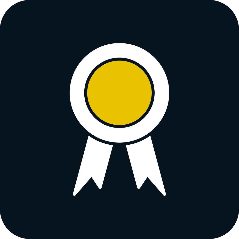 Award Glyph Two Color Icon vector